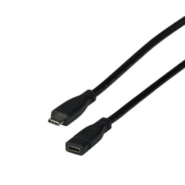 EFB Elektronik EBUSBC-USBC10GE.0,2 USB-kabel USB 3.2 Gen 2 (3.1 Gen 2) 0,2 m USB C Sort