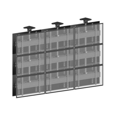 Multibrackets M Ceiling Mount Pro MBC3X3U2 monteringssats - för 18 LCD-bildskärmar - svart