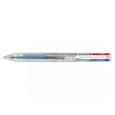 Kuglepen Super Grip G-4 1,0 4 farver transparant