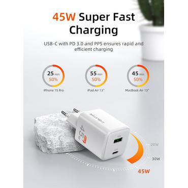 Cabletime USB-C GaN oplader,