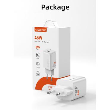 Cabletime USB-C GaN oplader,