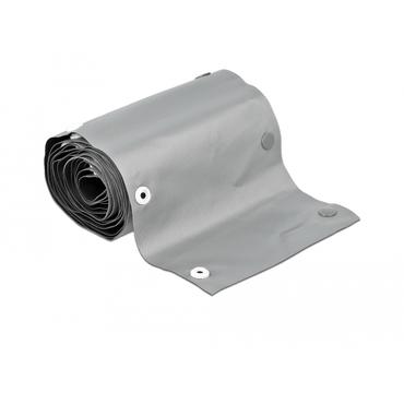 Delock cable protector with snap button fastener