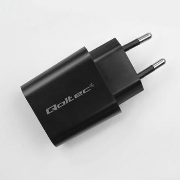 Qoltec strømforsyningsadapter - superhurtig, 5-12 V, 1,67 A - 24 pin USB-C - 20 Watt