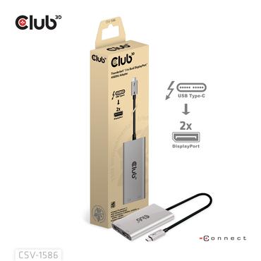 Club 3D - videokort - 24 pin USB-C till DisplayPort - 23.5 cm
