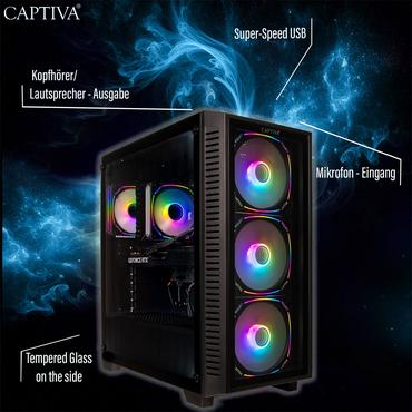 Captiva PC Highend Gaming I89-832 Intel Core Ultra 7 265KF, 32GB DDR5 RAM, 1TB M.2 SSD, Nvidia Geforce RTX 5070 (12GB GDDR7), Z890, Windows 11 Home