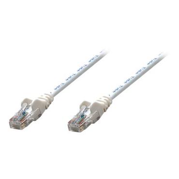 Intellinet Network Patch Cable, Cat6, 2m, White, CCA, U/UTP, PVC, RJ45, Gold Plated Contacts, Snagless, Booted, Lifetime Warranty, Polybag