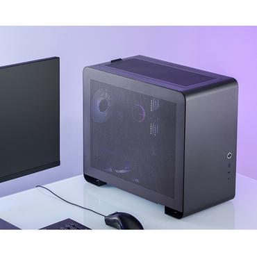 Jonsbo U4 Mini Mesh Micro-ATX-Gehäuse - schwarz
