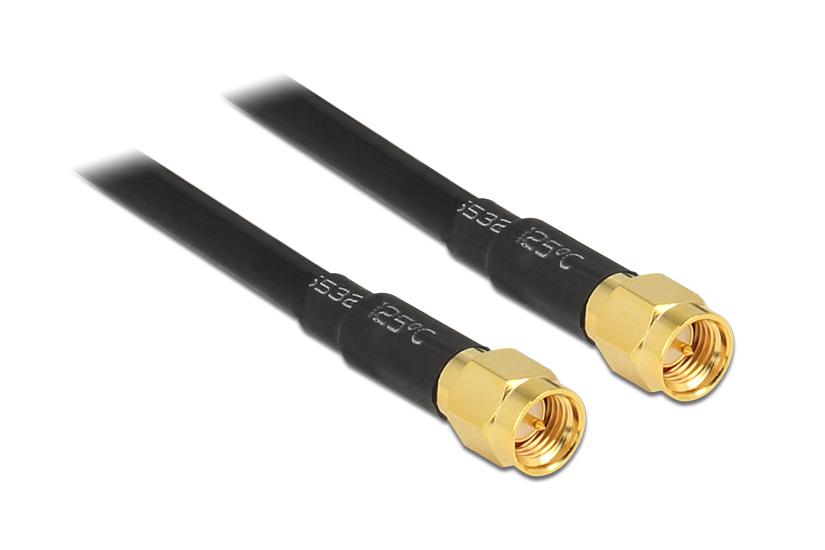 Delock antennkabel - 10 m - svart