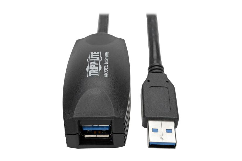 Eaton Tripp Lite Series 5M USB 3.0 SuperSpeed Active Extension Repeater Cable A M/F 16ft 16' 5 Meter - USB-f&ouml;rl&auml;ngningskabel - USB typ A till USB typ A - 5 m