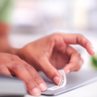 DYMO S0720530 Sort Selvklæbende printeretiket