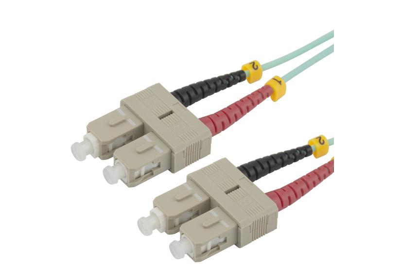 Deltaco SCSC-15-OM3 InfiniBand og fiberoptisk kabel 1,5 m 2x SC Bl&aring;