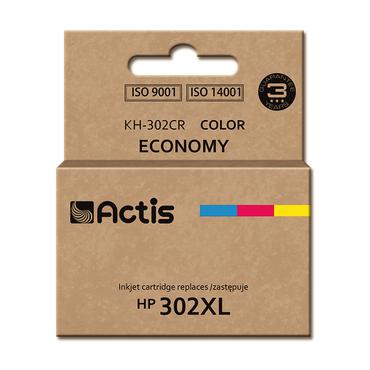 Actis KH-302CR Bl&aelig;k (erstatning HP 302XL F6U67AE; premium; 21 ml; farve)