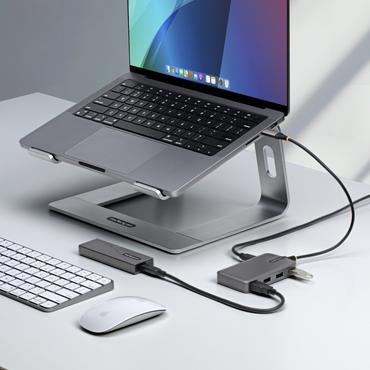 StarTech.com 5G4AC-USB-C-HUB interface hub USB 3.2 Gen 1 (3.1 Gen 1) Type-C 5000 Mbit/s Grå