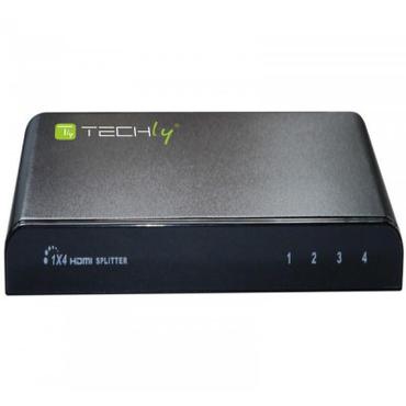 Techly 306653 video-splitter HDMI 4x HDMI