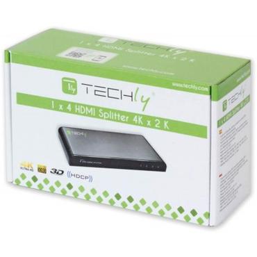 Techly 306653 video-splitter HDMI 4x HDMI