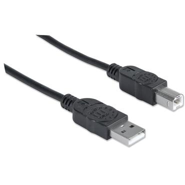 Manhattan 333382 USB-kabel USB 2.0 3 m USB A USB B Sort