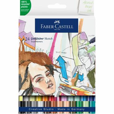 Faber-Castell 164724 speedmarker 24 stk Fin spids Flerfarvet
