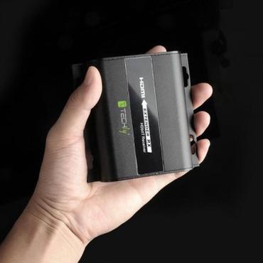 Techly IDATA EXTIP-383RV4 AV-modtager Sort