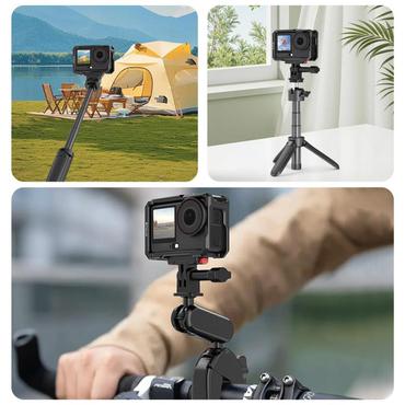 Puluz metal protective case with cold shoe mount for DJI Osmo Action 6