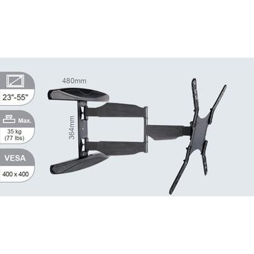 VivoLink Wall Mount With Arm - monteringssats - Slim Full-rörelse - för platt panel