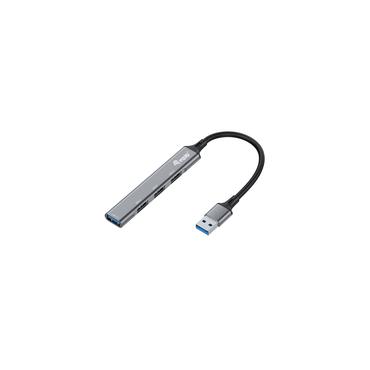 Equip 128960 interface hub USB 3.2 Gen 1 (3.1 Gen 1) Type-A 5000 Mbit/s Sort, Grå