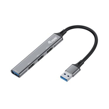 Equip 128960 interface hub USB 3.2 Gen 1 (3.1 Gen 1) Type-A 5000 Mbit/s Sort, Grå