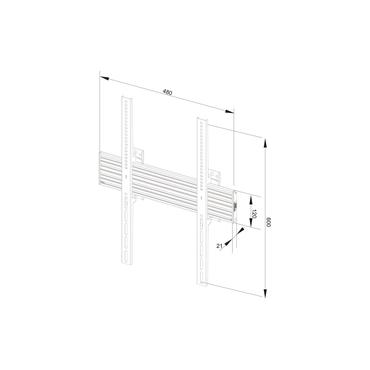 Multibrackets M Wallmount Pro MBW1UP - konsol - för LCD-display - svart