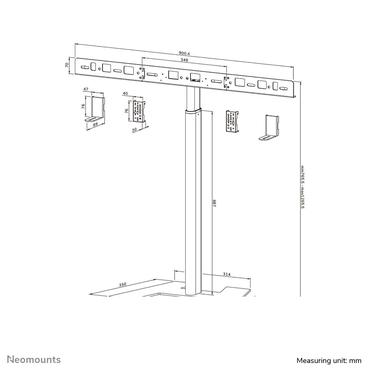 Neomounts AV80-500BL tilbehør til tv-montering