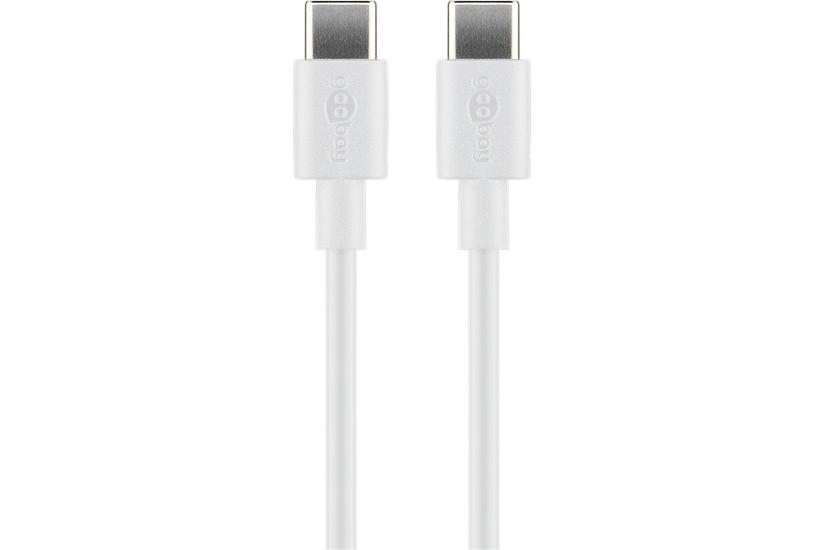 Goobay 66315 USB-kabel USB 2.0 0,5 m USB C Hvid
