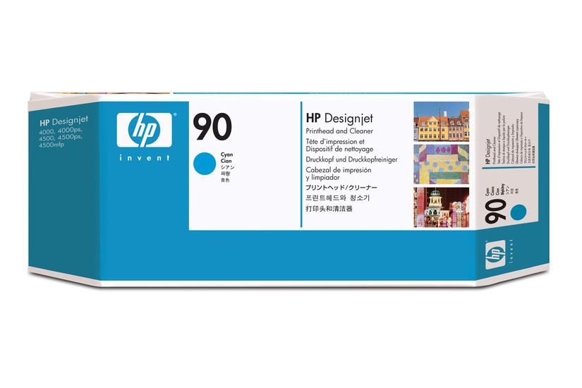HP 90 - cyan - skrivhuvud med reng&ouml;rare