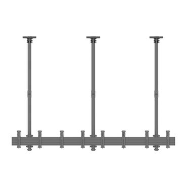 Multibrackets M Pro Series MBC4X1U monteringssats - en sida - f&ouml;r 4 LCD-bildsk&auml;rmar - svart