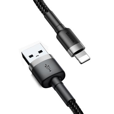 Baseus CALKLF-BG1 USB-kabel 1 m USB A Sort, Gr&aring;