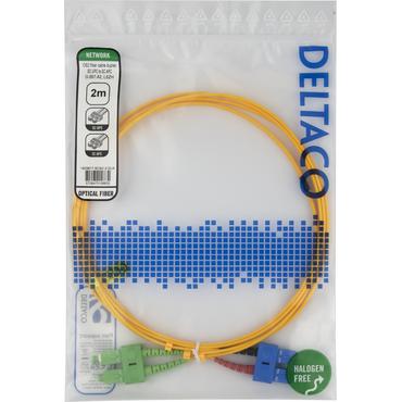 Deltaco SCSC-2-DUA InfiniBand og fiberoptisk kabel 2 m 2x SC Gul