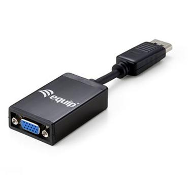 Equip 133435 videokabel adapter 0,15 m DisplayPort VGA Sort
