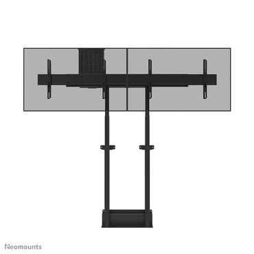 Neomounts ADM-875BL2 monteringskomponent - mikrojustering - f&ouml;r 2 LCD/plasmapaneler - svart