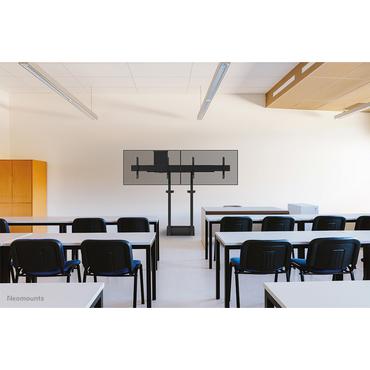 Neomounts ADM-875BL2 monteringskomponent - mikrojustering - f&ouml;r 2 LCD/plasmapaneler - svart