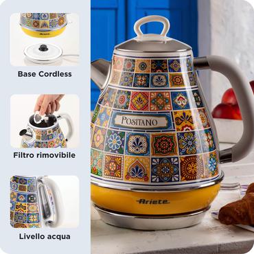 Ariete 2869/0P elkedel 1,7 L 2200 W Blå, Gul