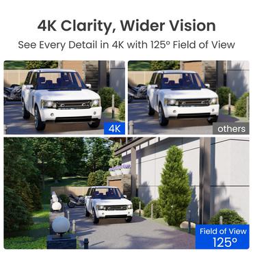 Reolink Övervakningskamera - 3840 x 2160 pixlar - IP67 - 30 m - Utomhus - Kupol-formad