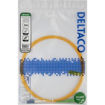 Deltaco LCSC-2-SUA InfiniBand og fiberoptisk kabel 2 m LC SC Gul