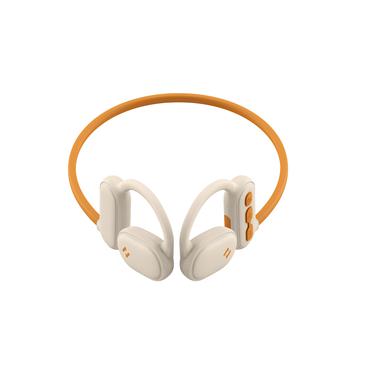 Havit 6939119066482 hovedtelefoner/headset Trådløs Halsbånd Opkald/Musik/Sport/Hverdag Bluetooth Beige