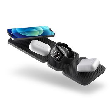 ZENS Modular Dual Wireless Charger Main Station tr&aring;dl&ouml;s laddningsmatta - + v&auml;xelstr&ouml;msadapter - 30 Watt