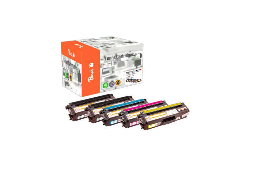 Peach PT844 tonerpatron 5 stk Kompatibel Sort, Blå, Magenta, Gul