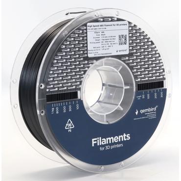 GEMBIRD High Speed ABS filament black 1.75 mm 1 kg