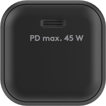 Goobay 65331 oplader til mobil enhed Hovedtelefoner, Mobiltelefon, Smartphone Sort Vekselstrøm Hurtig opladning Indendørs