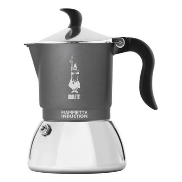 Bialetti Fiammetta Induction Moka gryde 0,13 L Grå, Sølv