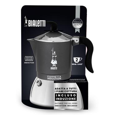 Bialetti Fiammetta Induction Moka gryde 0,13 L Grå, Sølv