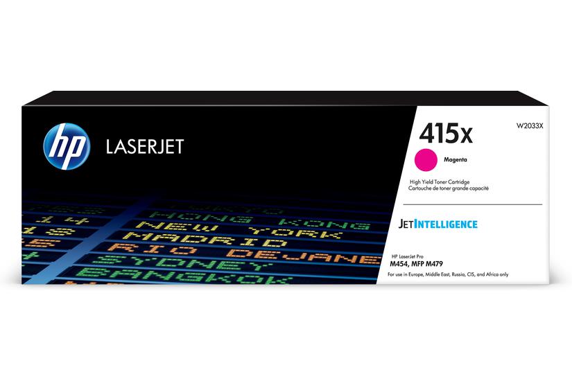 HP 415X - L&aring;ng livsl&auml;ngd - magenta - original - LaserJet - tonerkassett (W2033X)