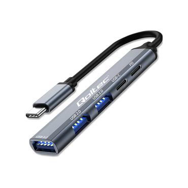 Qoltec - hub - 5 porte