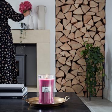 WoodWick Wild Berry & Beets Large Jar vokslys Rund Lyser&oslash;d 1 stk