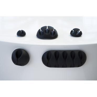 Desire2 My Space Skrivebord Kabelklemme Sort 10 stk